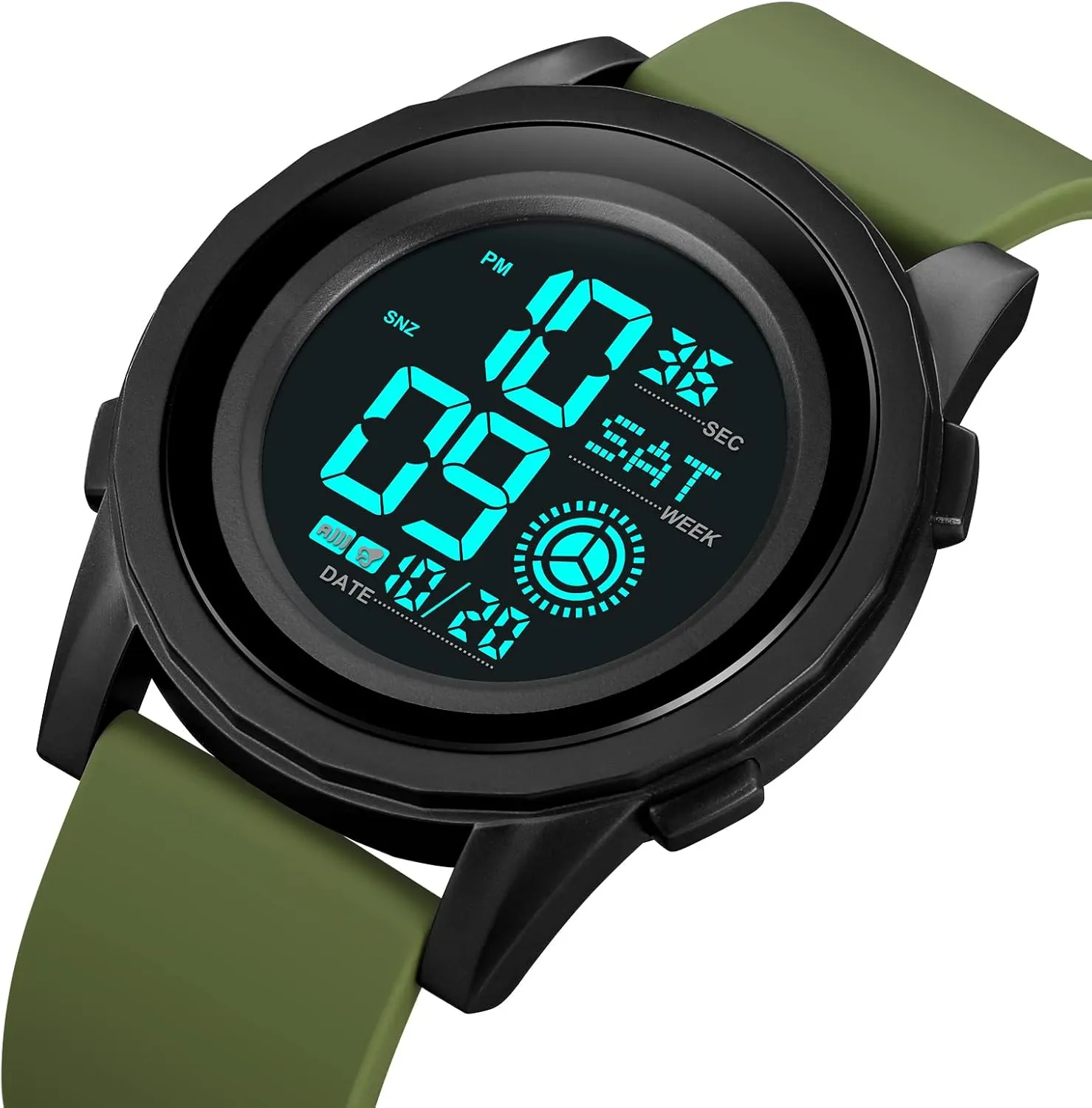 Stopwatch Rubber Strap Gosasa Digital Watches for discredit Men Outdoor Sport Multifunction Watch Date Alarm LED Back Light Fashion Male Wristwatch 