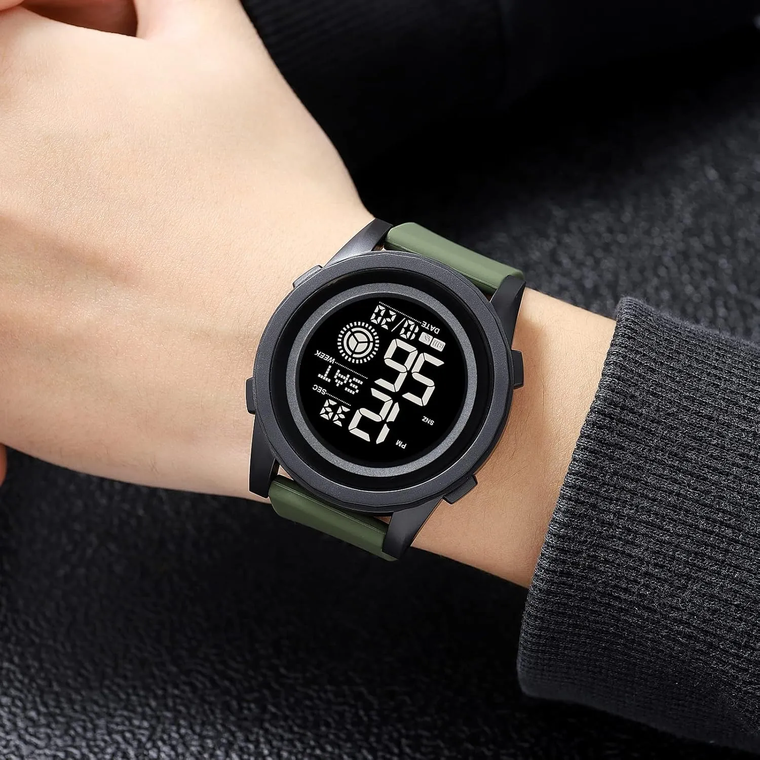 Stopwatch Rubber Strap Gosasa Digital Watches for discredit Men Outdoor Sport Multifunction Watch Date Alarm LED Back Light Fashion Male Wristwatch 
