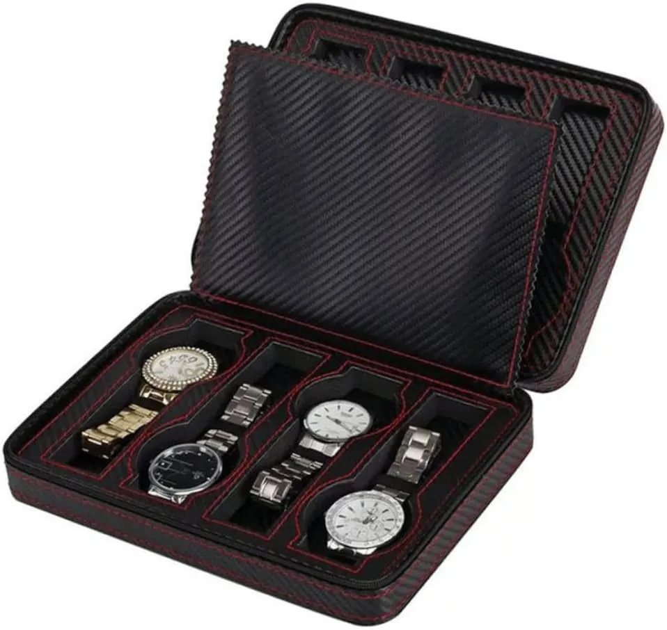 Storage Bag celebratory deliberately dizzy solder vapor oliver 8 Slots Watch Organizer Case for Travel Home Office VALICLUD Elegant Watch 