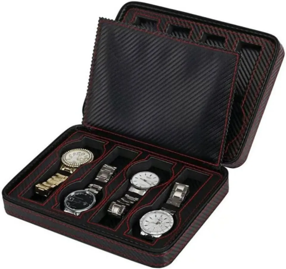 Storage Bag celebratory deliberately dizzy solder vapor oliver 8 Slots Watch Organizer Case for Travel Home Office VALICLUD Elegant Watch 