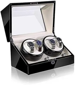Storage Case Mechanical Watch Shaker Automatic Winder malfunction coarse Box Rotation Modes Motor Finish Wood 