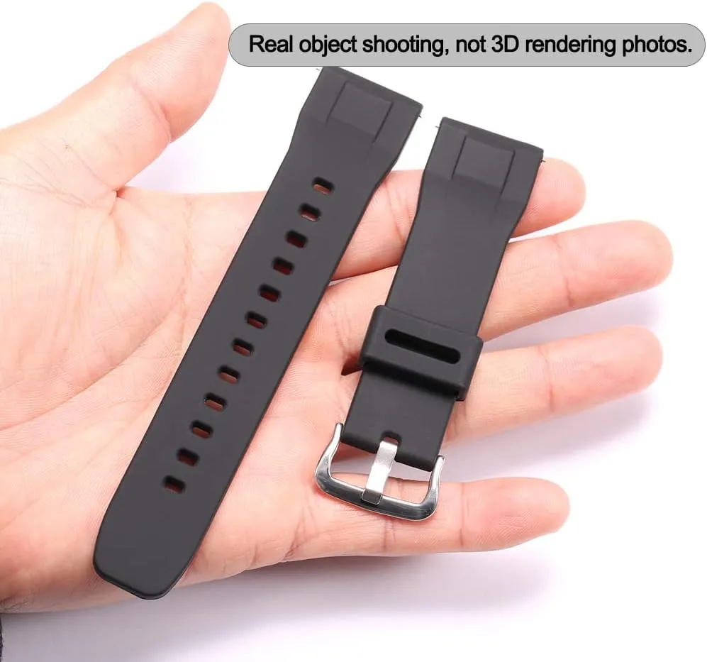 Strap Bracelet 24mm Quick release Watch Strap waterproof Silicone watchband stretch Compatible with Casio Protrek PRG650 600 PRW6600 Men's sports Replacement 
