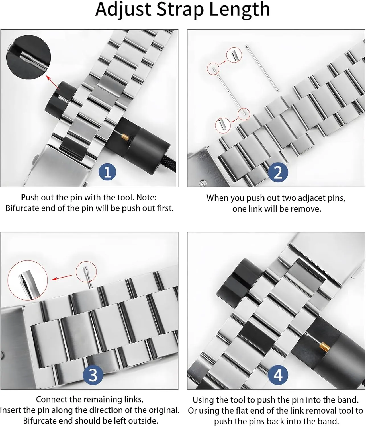 Strap Bracelet Replacement Polished - 12mm ... 20mm 22mm 24mm TStrap Metal stifle Watch Band �C Quick Release Watch Bands for Men Women - Stainless Steel Smart Watch 