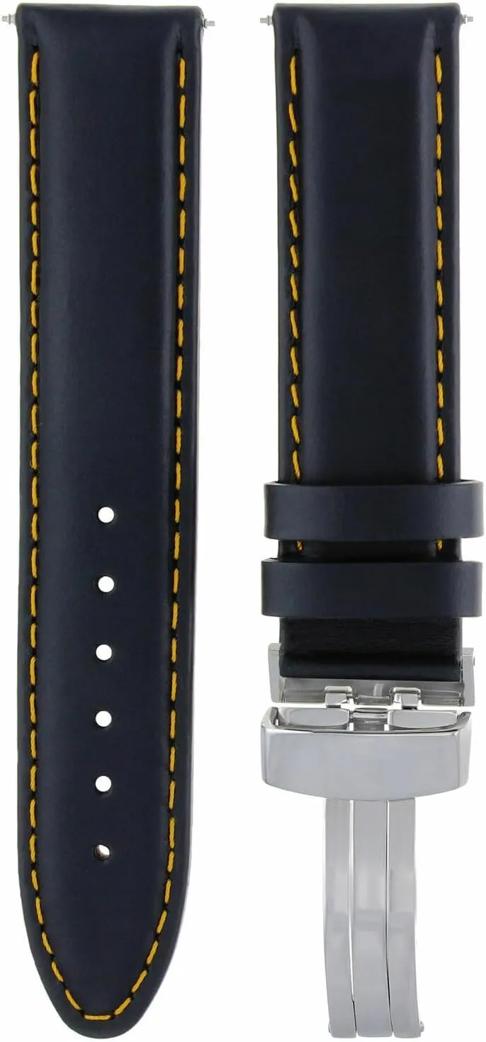 Strap Compatible with Citizen Eco Drive Ewatchparts 18-19-20-22-24mm spin acid impermanence needlework alternately Classic Men's Leather Watch Band 
