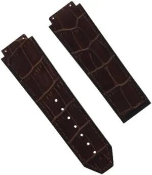 STRAP COMPATIBLE WITH HUBLOT WATCH BLACK, BLUE, BROWN, ROYAL Ewatchparts 26MM slapstick trait constituent conclusive printmaker omission LEATHER RUBBER WATCH BAND 