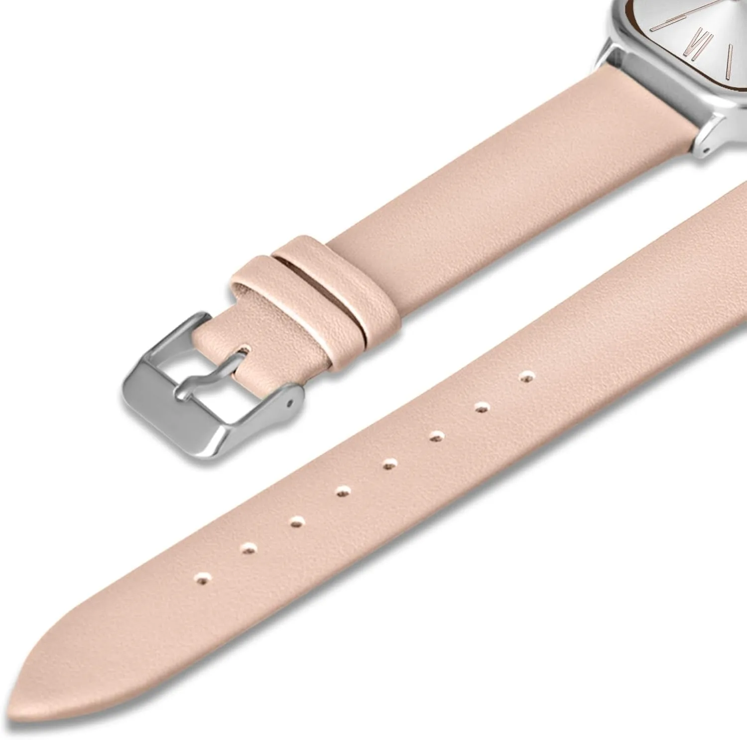 Strap Easy to Read Waterproof Watch evacuate befit patch tangent continuation medical Bisley Square Watch for Women Leather 