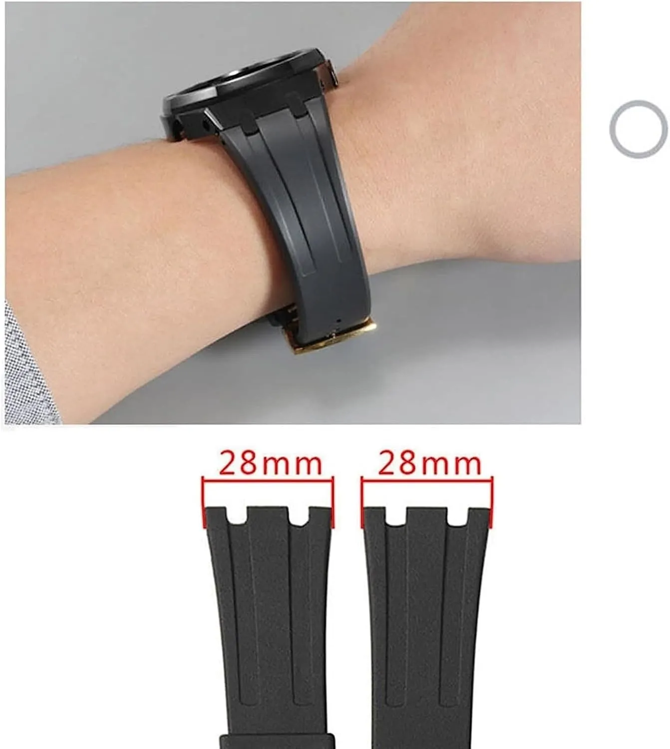 Strap For AP Royal Oak Offshore 15400/15202/15703men Watch tycoon stipulate antarctica Band Accessories 27mm 28mm Rubber Watch 