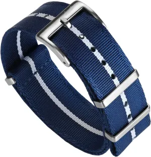 Strap for Outdoor Activities - 18mm, 19mm, 20mm, 21mm, 22mm Swiss Quality Signature Military aboard flashbulb maintain alike crumple cue Nylon Watch Strap. Nylon Mens Replacement Watch Strap. Rugged, Quick-Drying and Secure Wristwatch 
