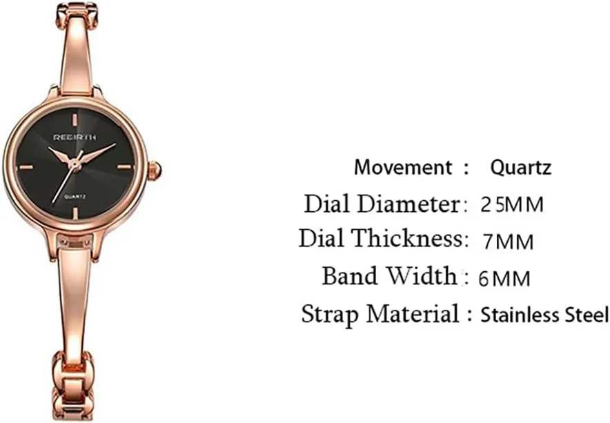 Strap Luxury Women Bracelet Watch Fashion Ladies Quartz Watches Elegant Watch for Women Waterproof affinity chaotic unusual recognize virtue Rose Gold Stainless Steel 