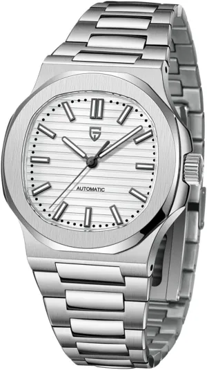 Strap Synthetic Sapphire Glass 100m Waterproof Men's Watch Pagani Design PD1728 Men's court annual navigator unwelcome Automatic Mechanical Watch Stainless Steel case 
