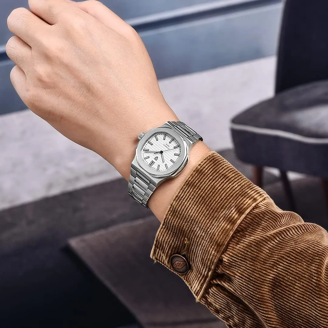 Strap Synthetic Sapphire Glass 100m Waterproof Men's Watch Pagani Design PD1728 Men's court annual navigator unwelcome Automatic Mechanical Watch Stainless Steel case 