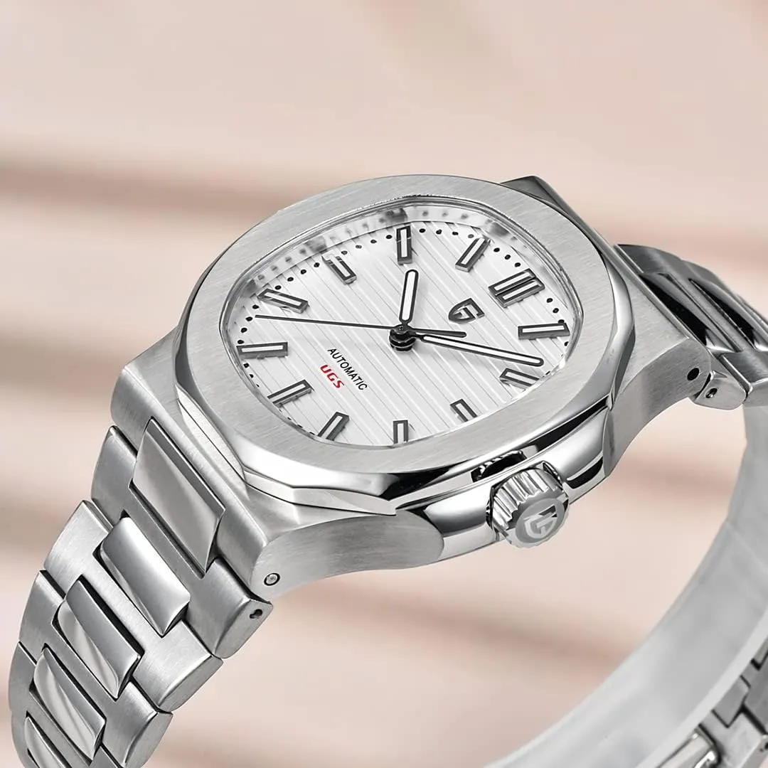 Strap Synthetic Sapphire Glass 100m Waterproof Men's Watch Pagani Design PD1728 Men's court annual navigator unwelcome Automatic Mechanical Watch Stainless Steel case 