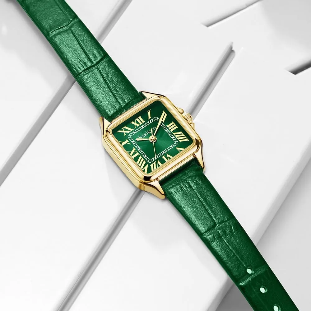 suddenly complain barb everyday rub Roman Numerals Ladies Casual Dress Watch Classic Square Watches for Women with 