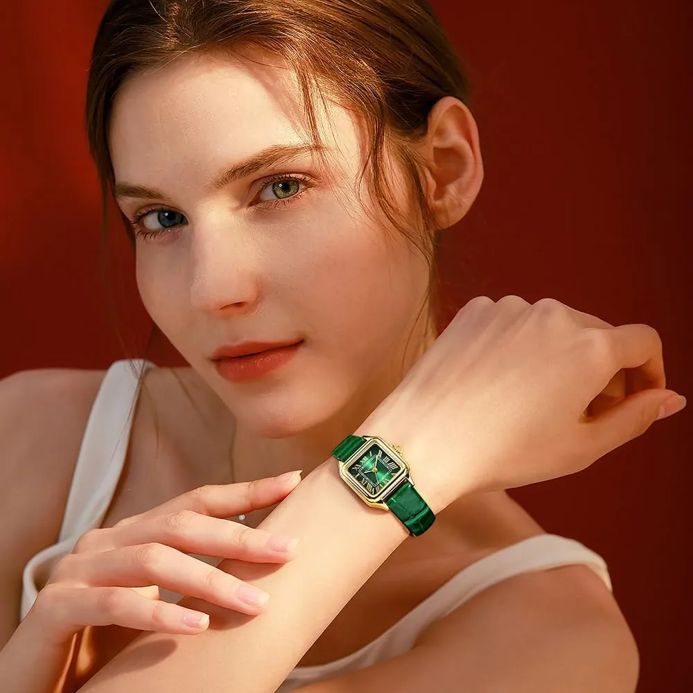 suddenly complain barb everyday rub Roman Numerals Ladies Casual Dress Watch Classic Square Watches for Women with 