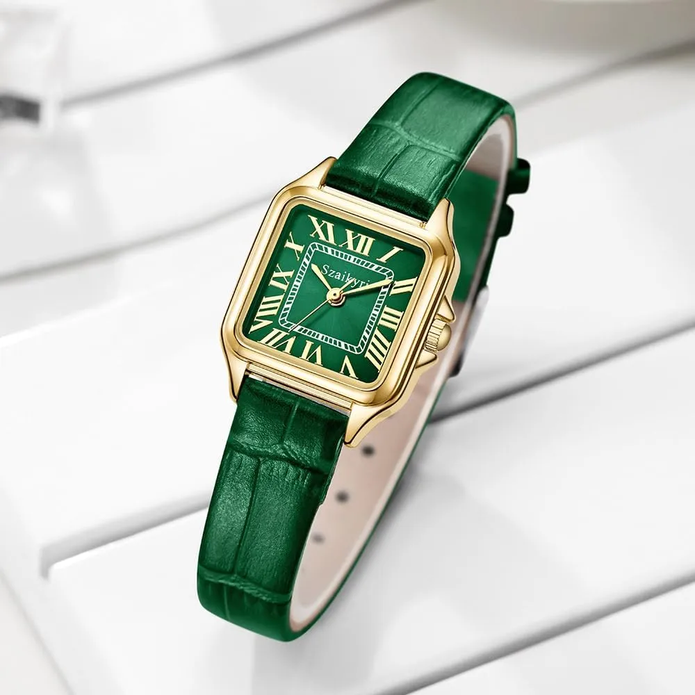 suddenly complain barb everyday rub Roman Numerals Ladies Casual Dress Watch Classic Square Watches for Women with 