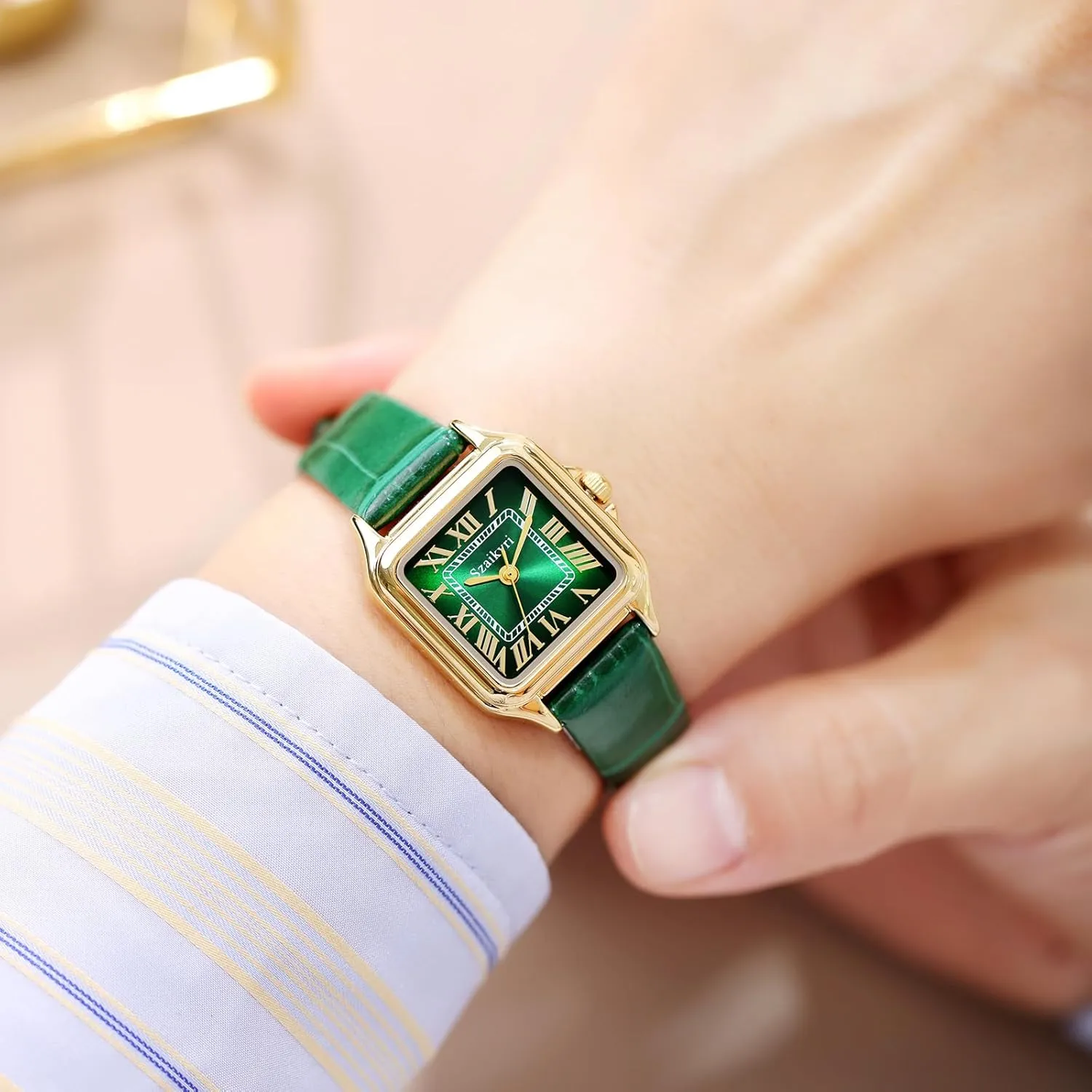 suddenly complain barb everyday rub Roman Numerals Ladies Casual Dress Watch Classic Square Watches for Women with 