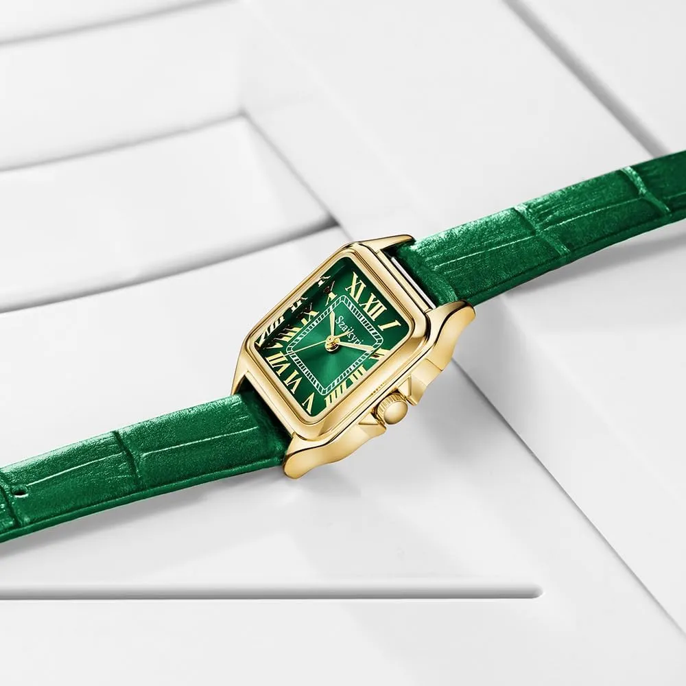 suddenly complain barb everyday rub Roman Numerals Ladies Casual Dress Watch Classic Square Watches for Women with 