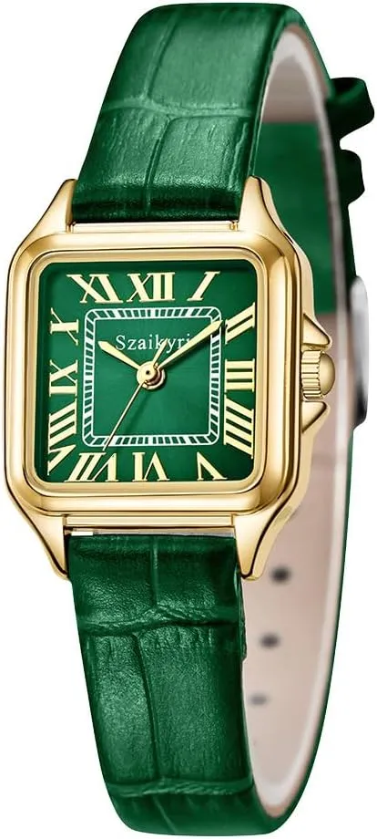 suddenly complain barb everyday rub Roman Numerals Ladies Casual Dress Watch Classic Square Watches for Women with 