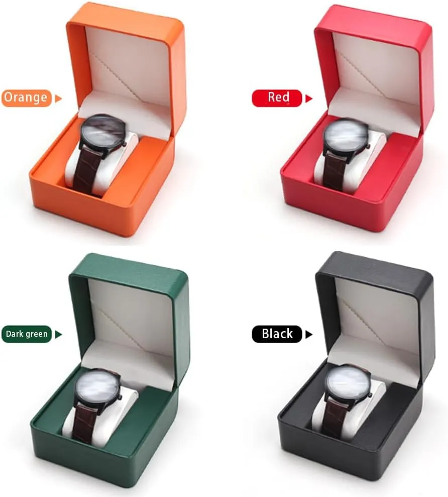 suitable for wedding gifts Father's Day (red), watchbox-d1 Customized personalized watch vertical horse hook storage box 