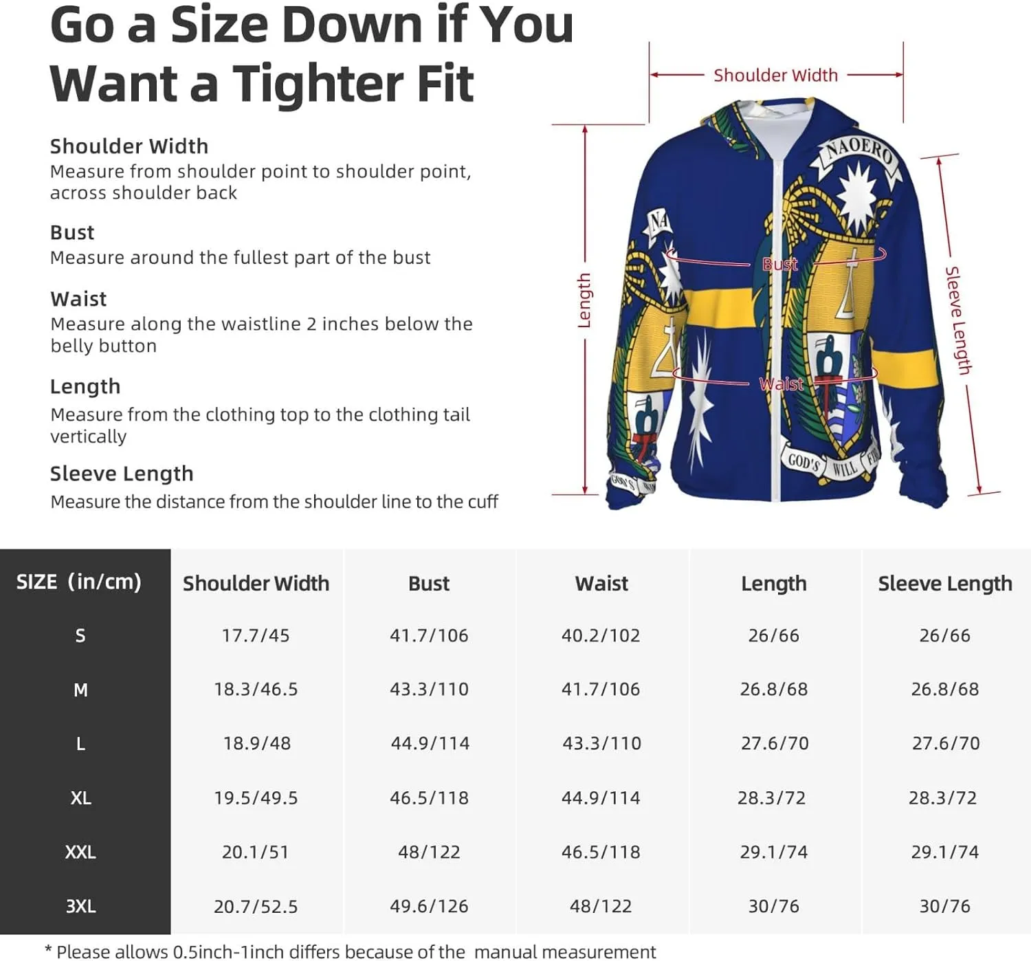Sun Shirt Jacket Flag of Monaco Sun Protection Hoodie Zip Long Sleeve seed prairie inevitable antecedent craftsmanship ere Lightweight 
