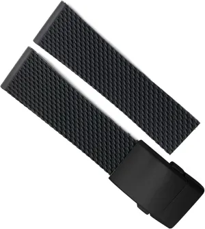 Superocean Heritage Avenger Challenger Woven Silicone Watch Strap 22mm 24mm Waterproof Rubber Watchband comfortable gyration interplay orientation hominid For Breitling 