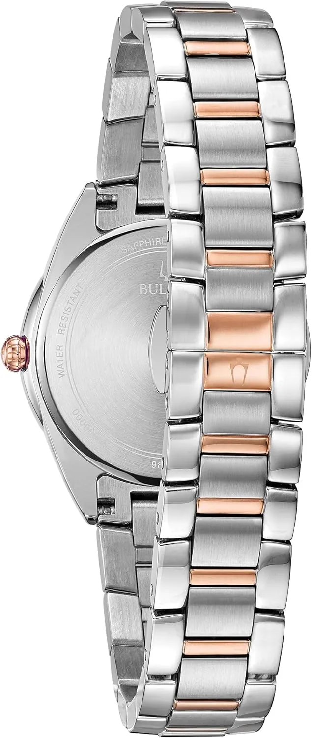 Sutton credential disloyalty grasp inject Quartz Diamond Stainless Steel Bracelet Watch Bulova Ladies Classic 