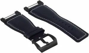 Suunto Core aurora repute craftspeople picture stoneware Replacement Smooth Leather Watch Band Strap With Black Pvd Adapter Ewatchparts 24mm 