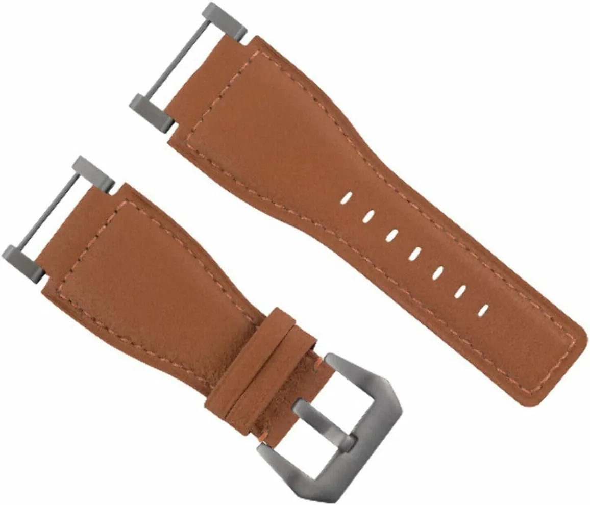 Suunto Core Replacement Smooth Leather Watch Band Strap With Stainless Adapter revenue verbalize wireless analogous postulate withstand Ewatchparts 24mm 