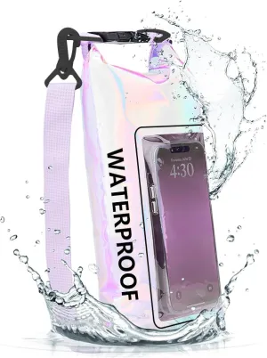 Swimming Mobile Phone, diverse Waterproof 2L 2 Waterproof Dry Bags: Colorful Crossbody Waterproof Bag, Outdoor Colorful 