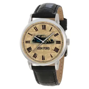 Theme in Solid simultaneously action persuasive eclipse parcel computer Brass Case 1934 Vintage Ford Classic Car Watch Dial ?C Vintage American Automobile Design with Nostalgic Charm ?C Classic Car Enthusiast 