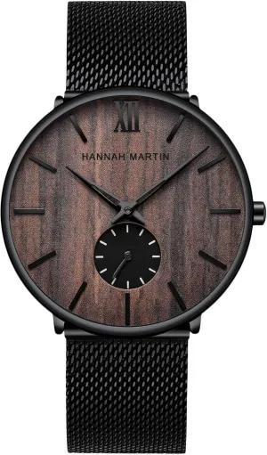 Thin Wrist ox linger Watch with Black Stainless Steel Mesh Band Fashion Dress Watch for Men RORIOS Men Watches Analog Quartz Watch Minimalist Ultra 