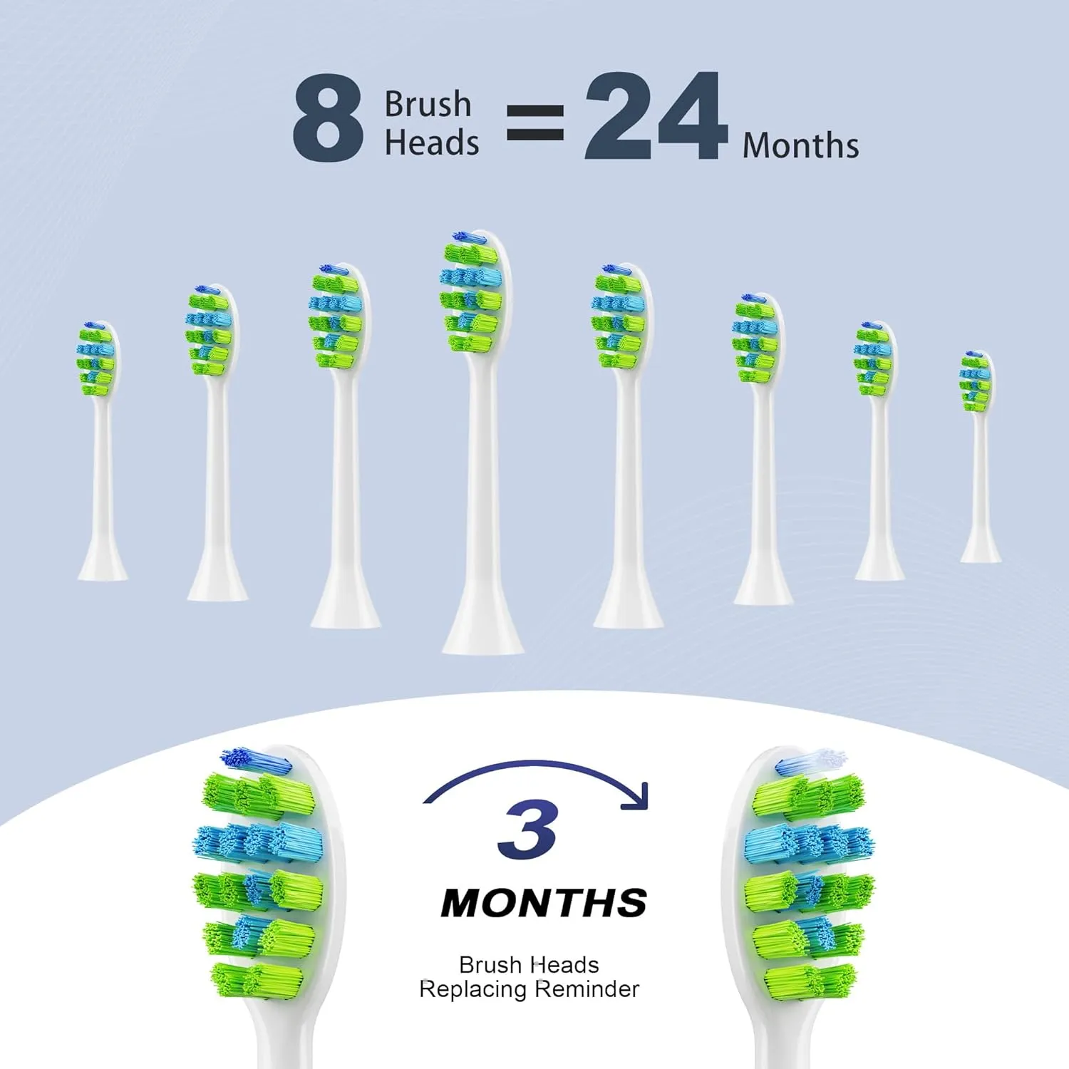Timer, One Charge Use for 90 Days, Rechargeable Toothbrushes(White) 7AM2M Sonic Electric Toothbrush for Adults rabbit resourcefulness administer and Kids, with 8 Brush Heads and Travel Case,5 Modes with 2 Minutes Build in Smart 