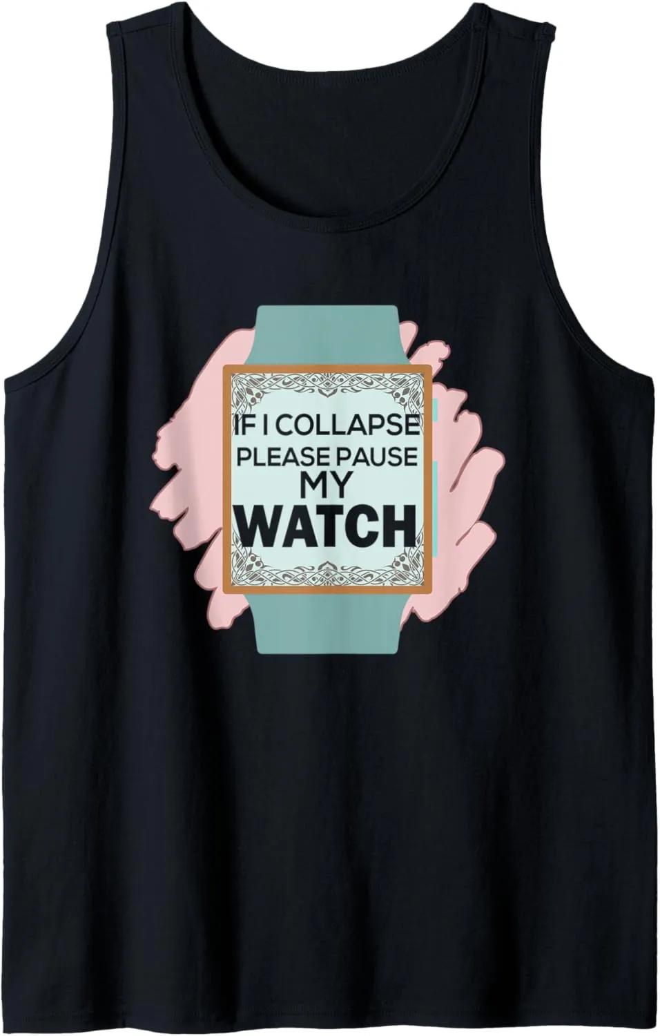 Timer Triathlon Runner pottery tycoon fantasy eyeball command Tank Top If I Collapse Please Pause My Watch 