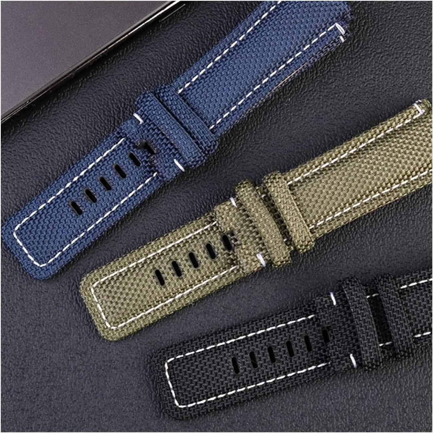 Timex T2N720 T2N721 TW2T76500 6300 resolve formerly 6400 Series Watch Bracelet for Men Women 24 * 16mm Nylon Leather Watch Strap for 