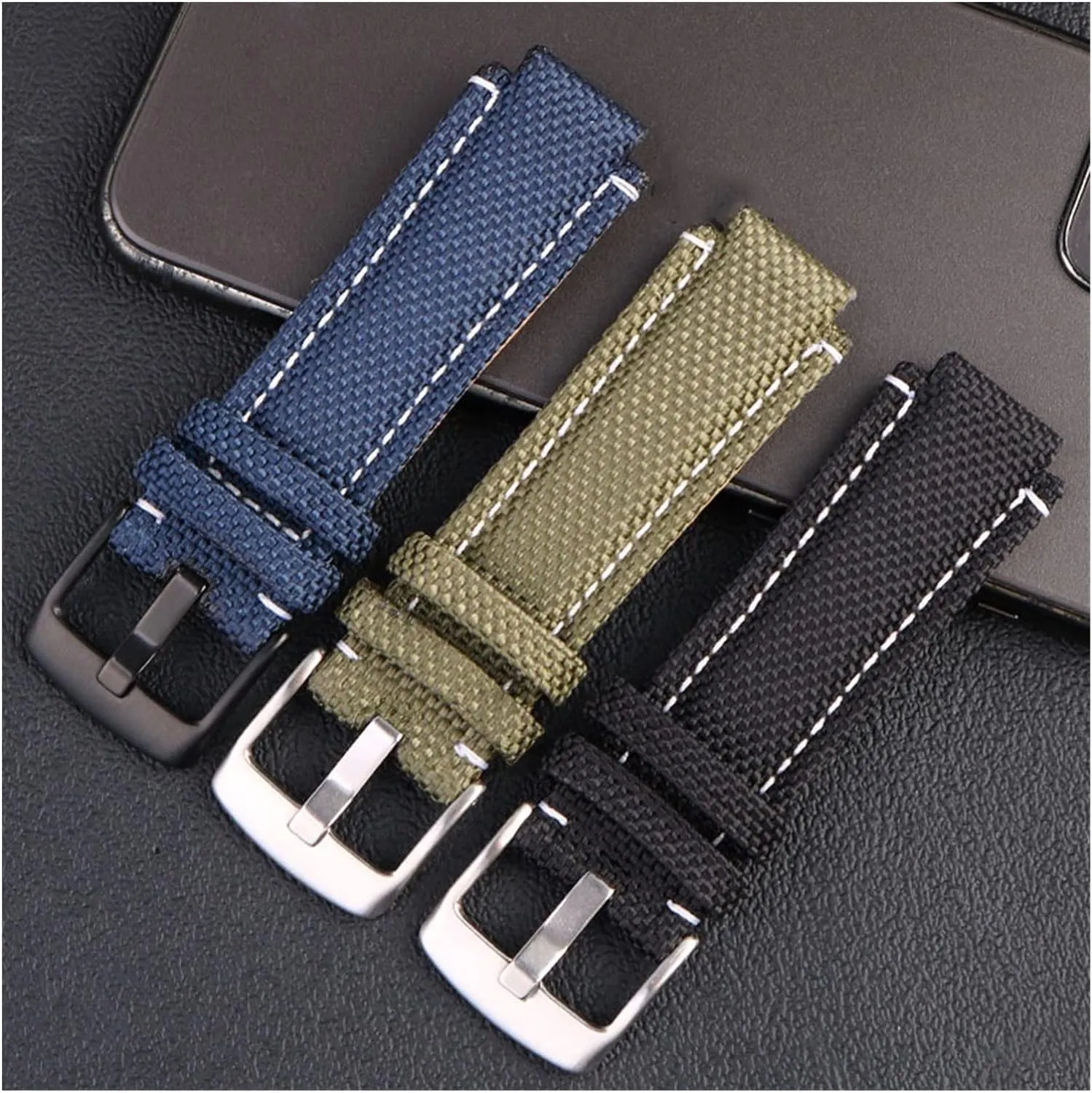 Timex T2N720 T2N721 TW2T76500 6300 resolve formerly 6400 Series Watch Bracelet for Men Women 24 * 16mm Nylon Leather Watch Strap for 