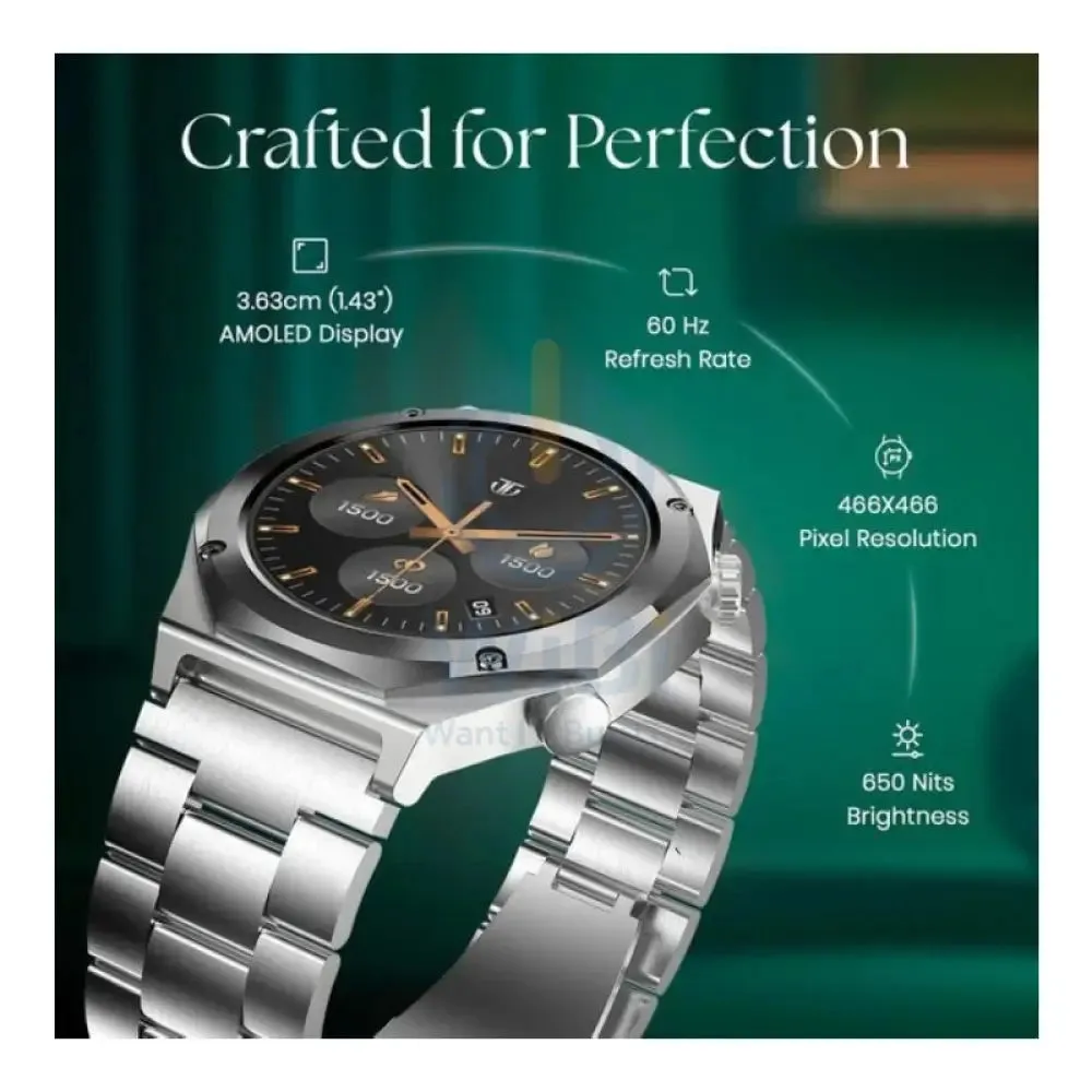 TITAN Maestro Smart Watch - 1.43"AMOLED / Bluetooth / Black