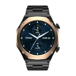 TITAN Maestro Smart Watch - 1.43"AMOLED / Bluetooth / Black/Rose Gold Bezel