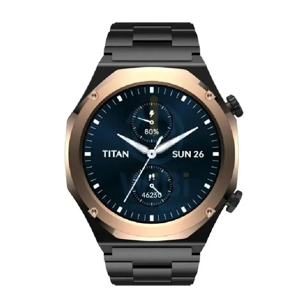 TITAN Maestro Smart Watch - 1.43"AMOLED / Bluetooth / Black/Rose Gold Bezel