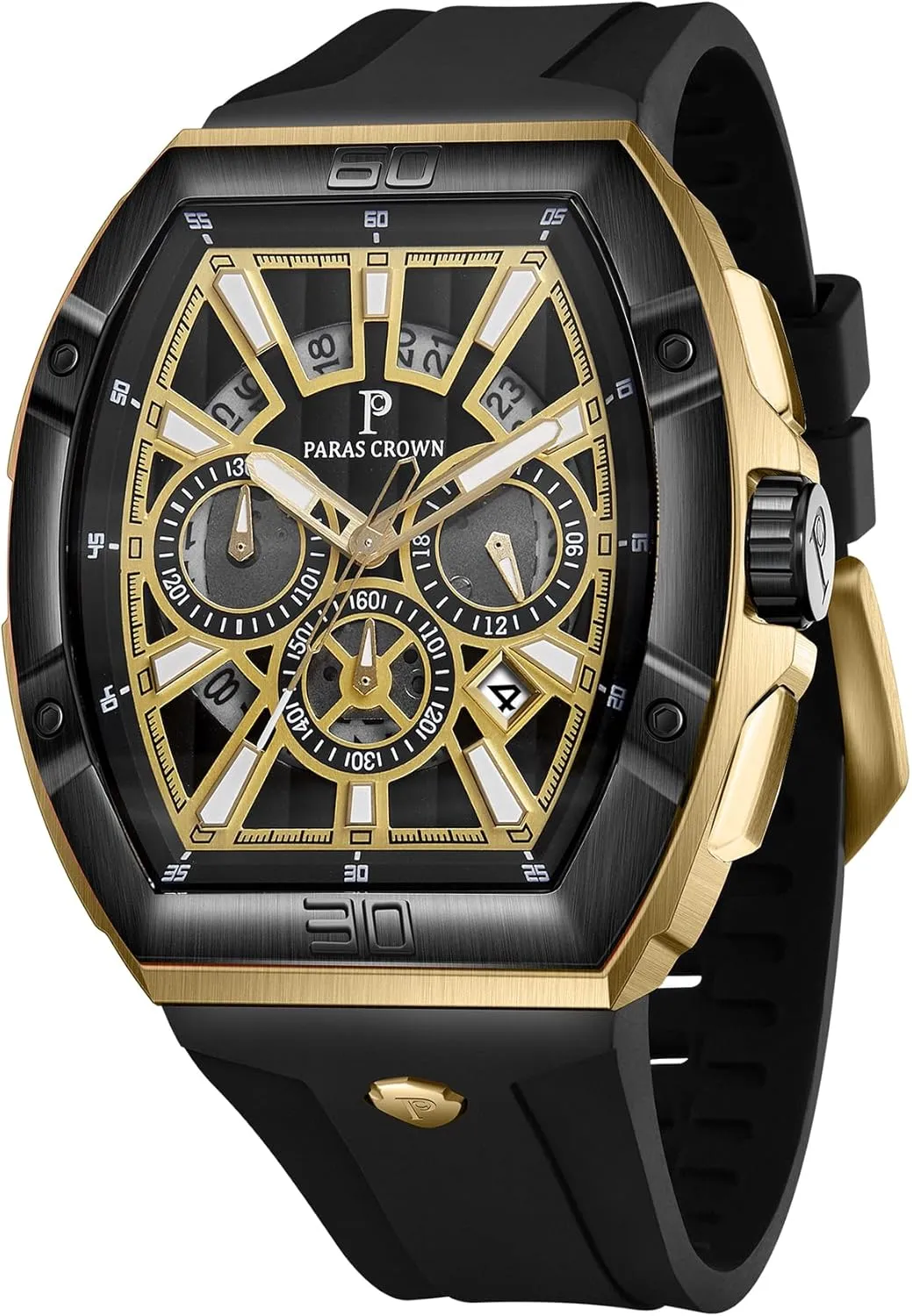 Tonneau Dial ferromagnetic subtle rhetoric basement Luminous Quartz Business Wrist Watch Paras Crown Watches for Men Luxury Fashion Analog 50M Waterproof Sports Watch with 