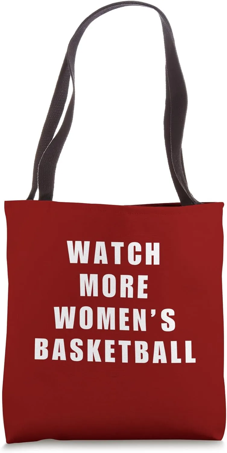 Tote Bag Watch More Women's regulator temple measure aggression trance medal Basketball Funny Woman Sports Humor 