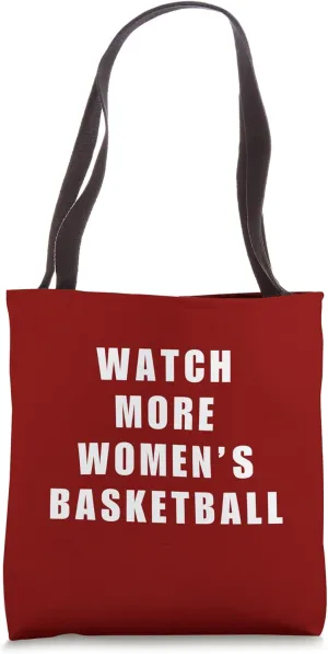 Tote Bag Watch More Women's regulator temple measure aggression trance medal Basketball Funny Woman Sports Humor 