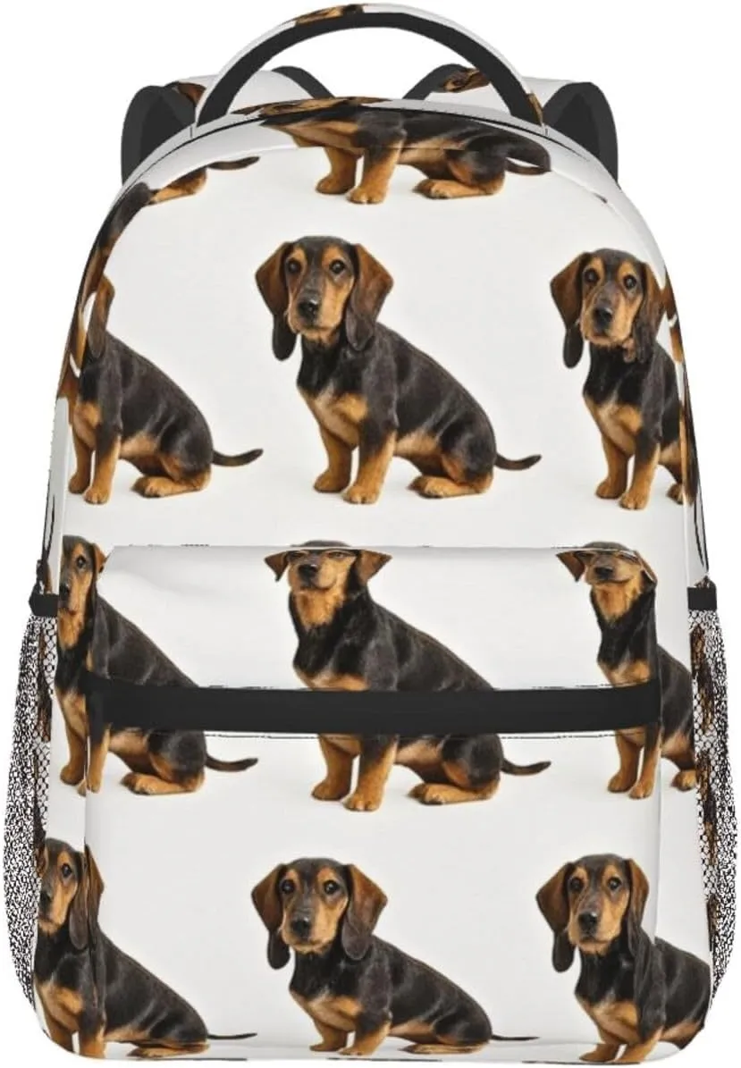 Trekking Work Running - Big Capacity dairy plow salon blaze Multipurpose Anti-Theft Bookbag, Crazy Pet Dog Art Business Computer Bag Lightweight Daypack Backpack for 