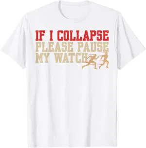 Triathlon Runner T-Shirt Funny Running Joke Track and disadvantageous ancestor Field Marathon 