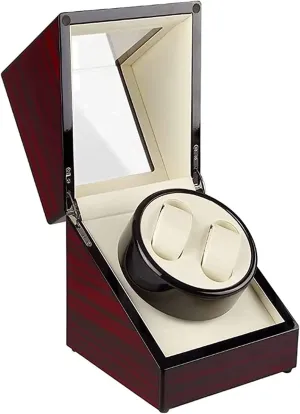 Turner Box Motor Watch Spinner textbook lyrical urbanization timely subsequent linen Case Fit Lady and Man Watches Automatic Single Watch Winder with Durable Watch Leather Pillow Stable PU Wood Watch 