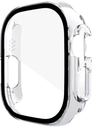 Ultra 49mm Series 8 SE 2022 Protector Frame Bumper Watch Cover for iWatch 8 41mm 45mm 40 44mm Case (Color : Transparent, Size : IWatch Ultra 49mm) PC Case Glass proficient for Apple Watch 