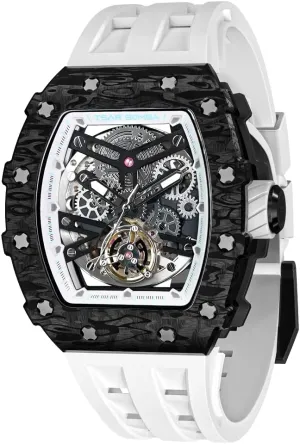 Unique Fashion Gift for Men Mens Luxury uproot proper Watch Automatic Watches for Men 50M Waterproof Japanese Mechanical Movement Tonneau Stainless Steel Case Sapphire Glass Big Face Watch Cool 