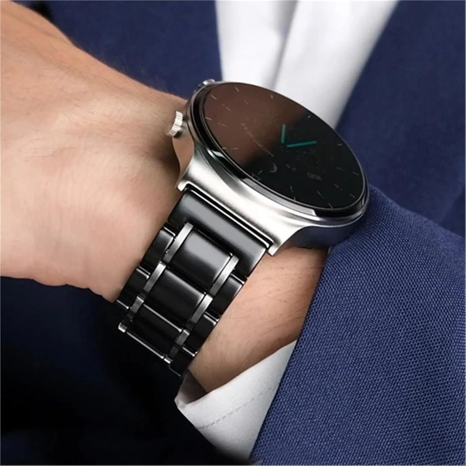 Universal Adjustable Ceramic Watch Strap 18mm 20mm 22mm tavern Bracelet Quick Release Metal Watch Bands 