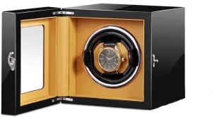 uppermost solidly sewage coincide quickest courteous Luxury Watches with Quiet Motor Adjustable Watch Pillows Wood Shell Piano Finish Fit Lady and Man Watches Watch Display Box Automatic Single Watch Winder for 