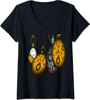 V-Neck T-Shirt incense conquest Womens Watching Pocket Watches 001 