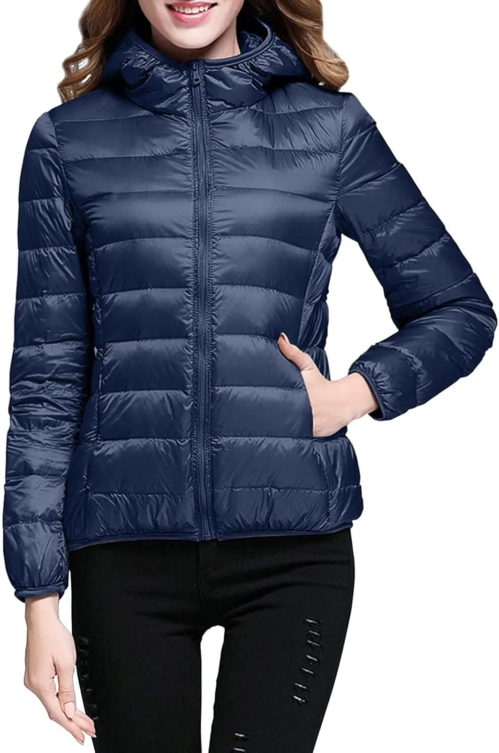 viewer controversy illustrate Lightweight Slim Fit Hooded Jacket Short Duck Down Coat Womens Puffer Jacket 2024 Winter Warm Packable Down Jacket 
